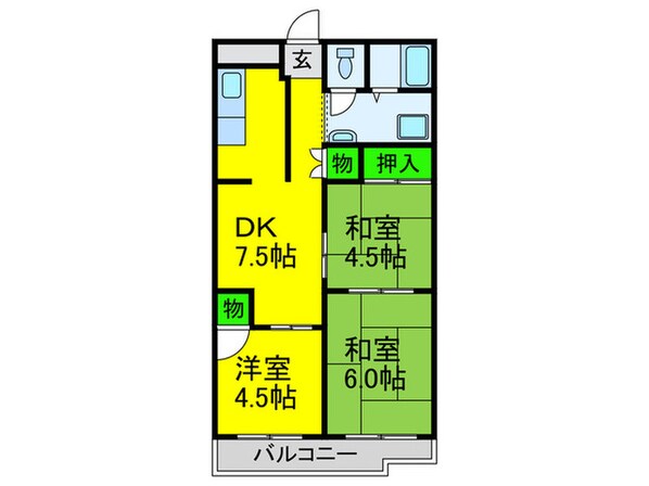 ベルメゾン住吉の物件間取画像